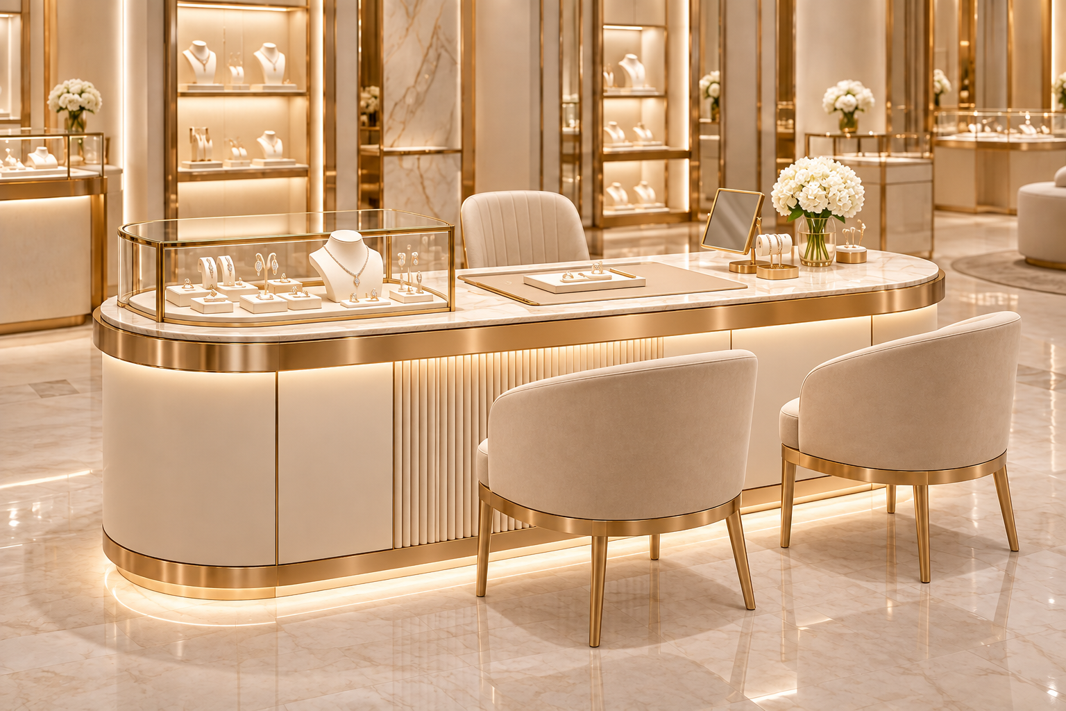 Jewelry Consultation Desk visual reference